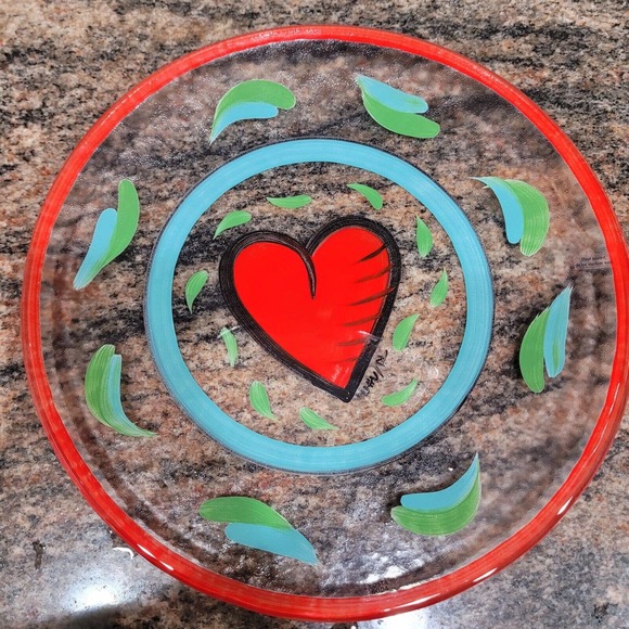 Kosta Boda Dining Kosta Boda Heart Hand Painted S Ulrica 3 Glass